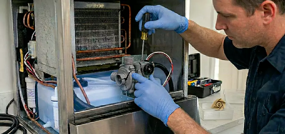 Commercial Ice Maker Water Pump Repair in North Port