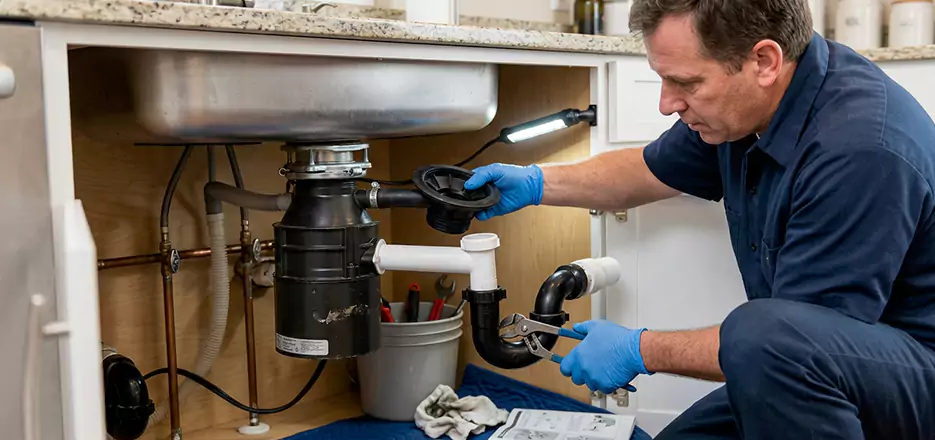 Garbage Disposal Splash Guard and Trap Installation in North Port